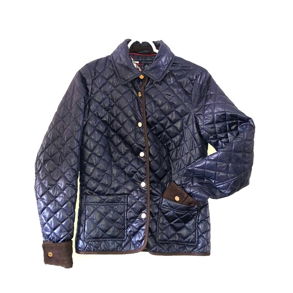 Tommy Hilfiger Jackets & Blazers - Tommy Hilfiger Quilted Navy Snap Puffer Jacket S